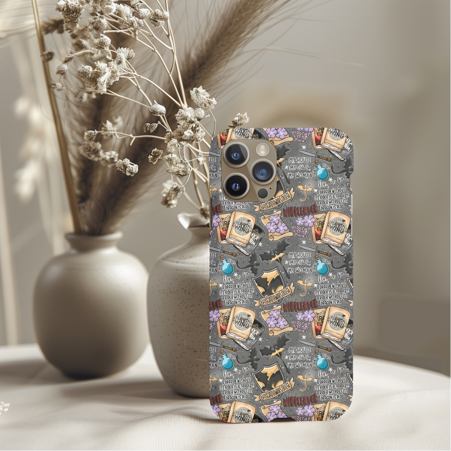 Fourth Wing Fly or Die Phone Case