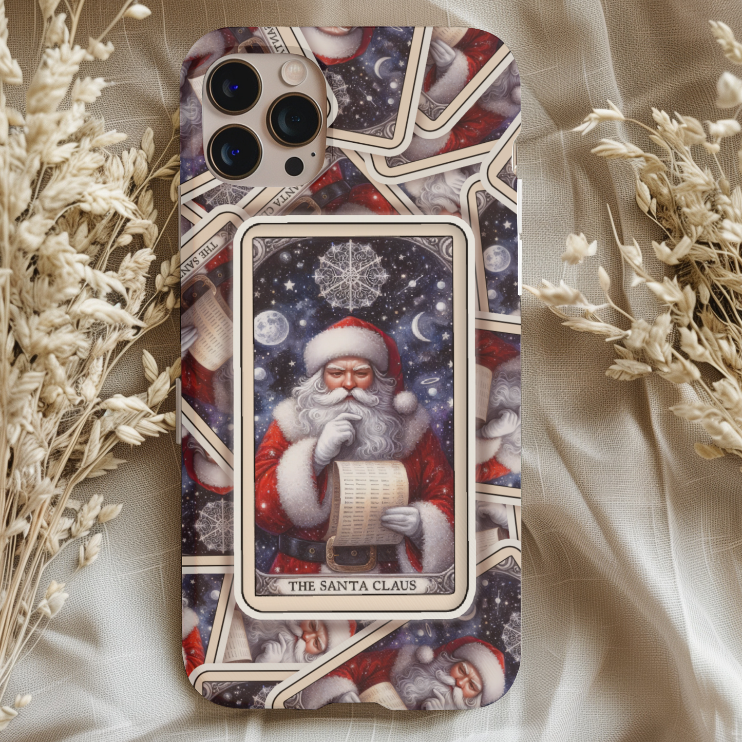 Santa Claus Tarot Card Phone Case