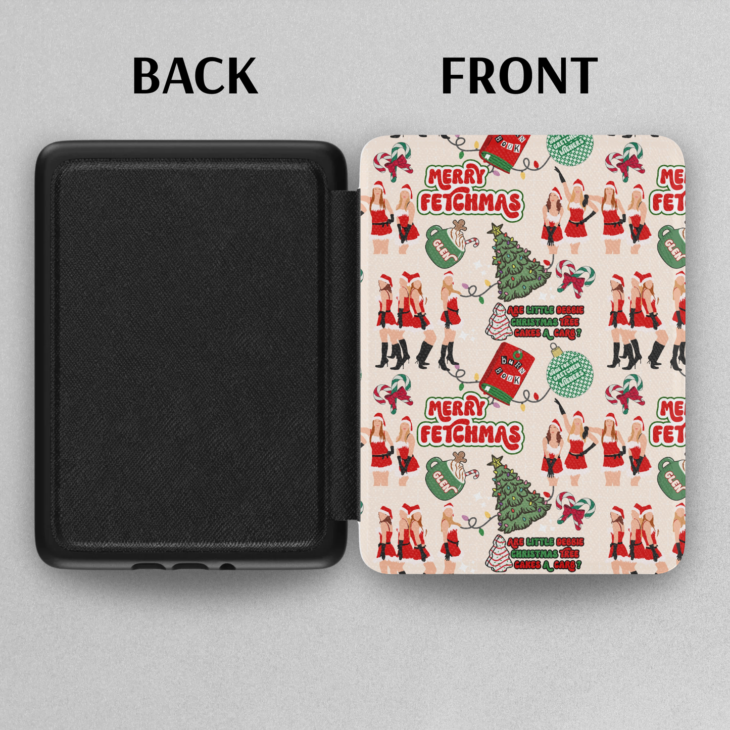 Merry Mean Girl Fetchmas Leather Kindle Case with Hand Strap