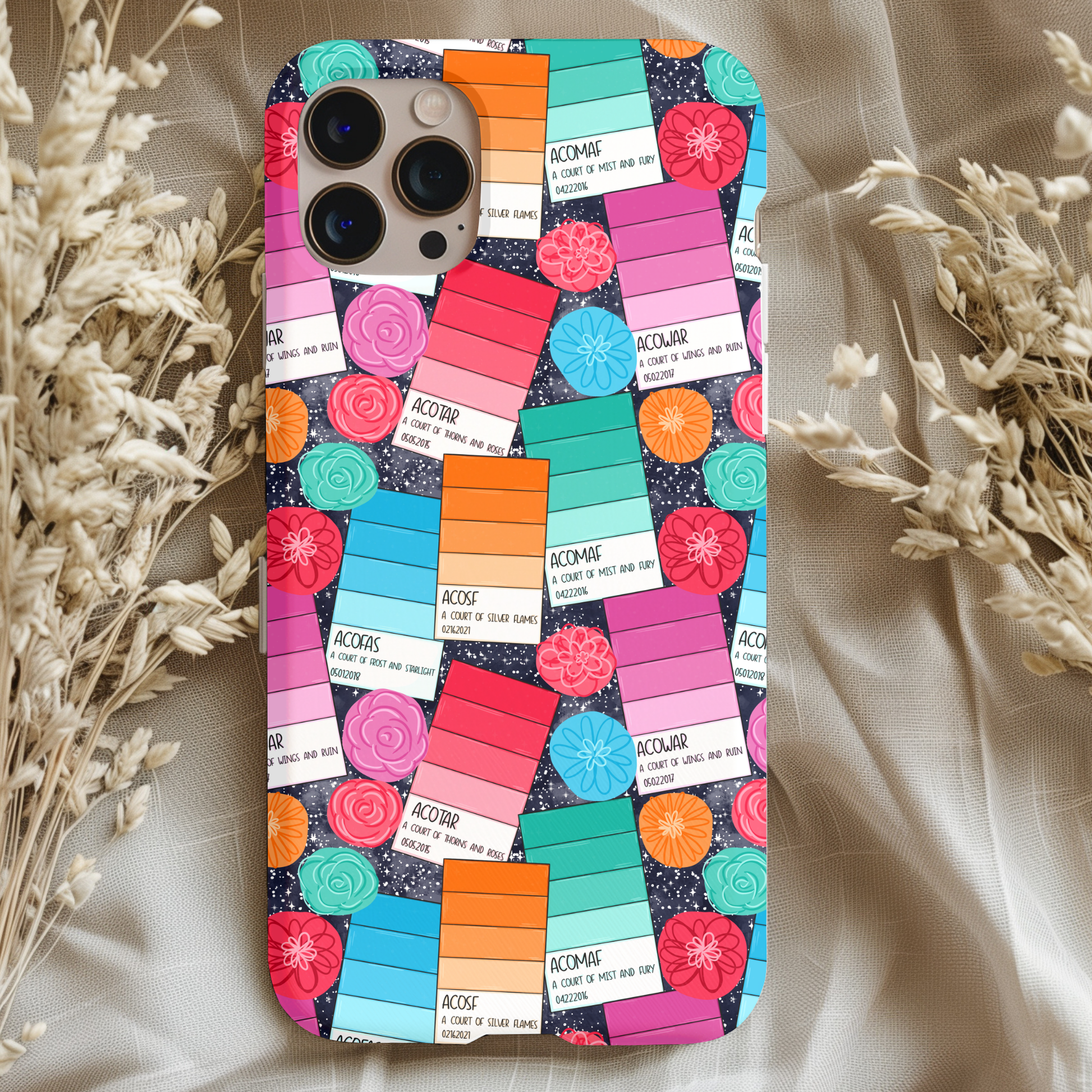 Bookish ACOTAR Paint Chips Phone Case – Seemingly Obsessed Bookish ACOTAR Paint Chips Phone Case – Seemingly Obsessed
