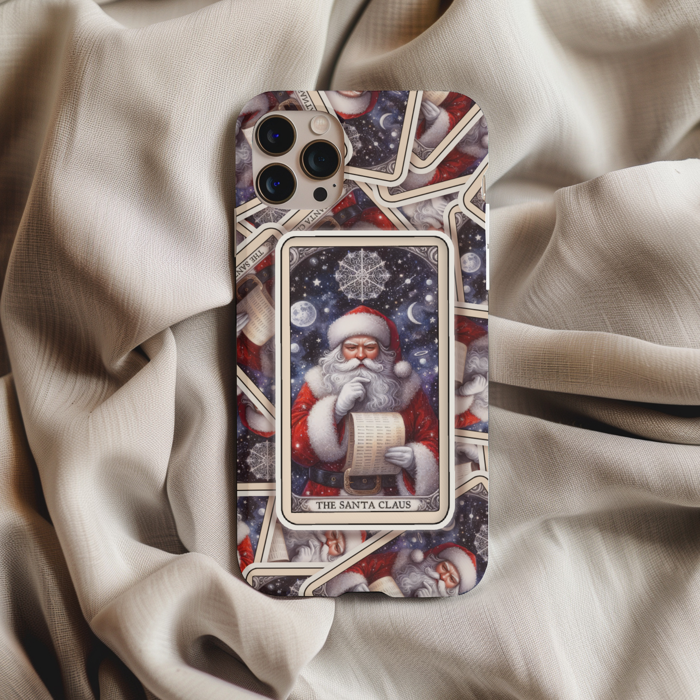 Santa Claus Tarot Card Phone Case
