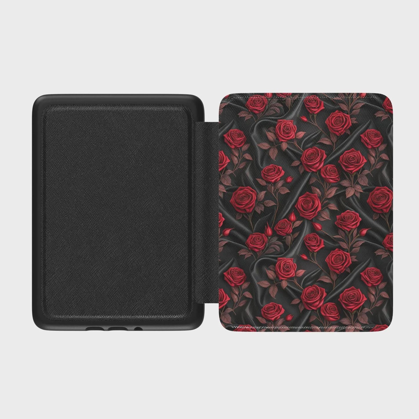 Gothic Vampire Roses Leather Kindle Case with Hand Strap