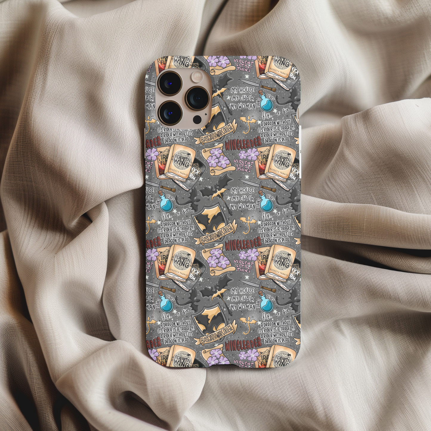 Fourth Wing Fly or Die Phone Case