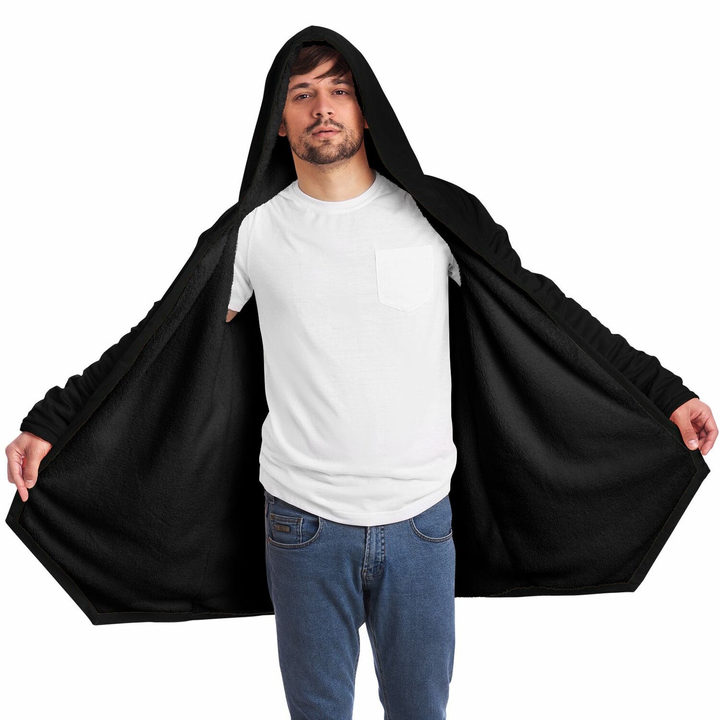 Haunting Fleece Lined Hooded Cloak
