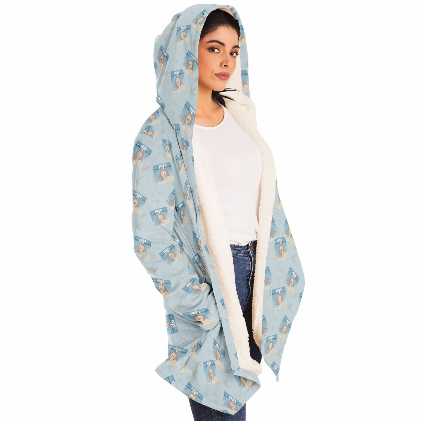 1989 Polaroid TSwift Fleece Lined Hooded Cloak