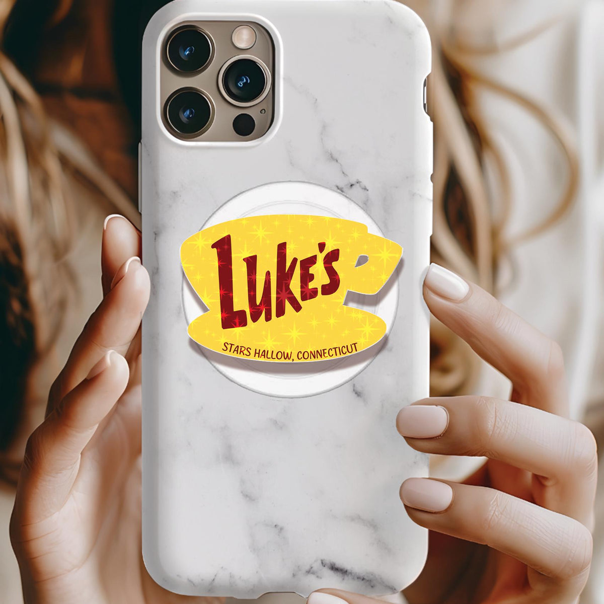 Luke's Diner Gilmore Girls Holographic MagSafe Kindle Phone Grip