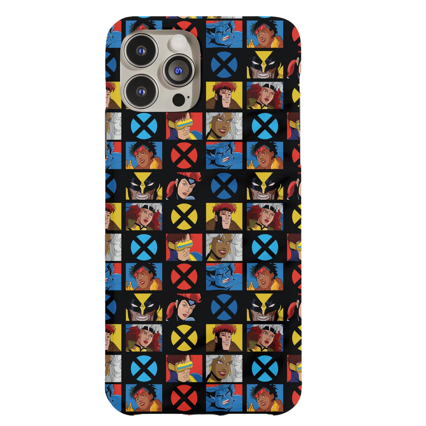 a phone case with a picture of the characters on it
