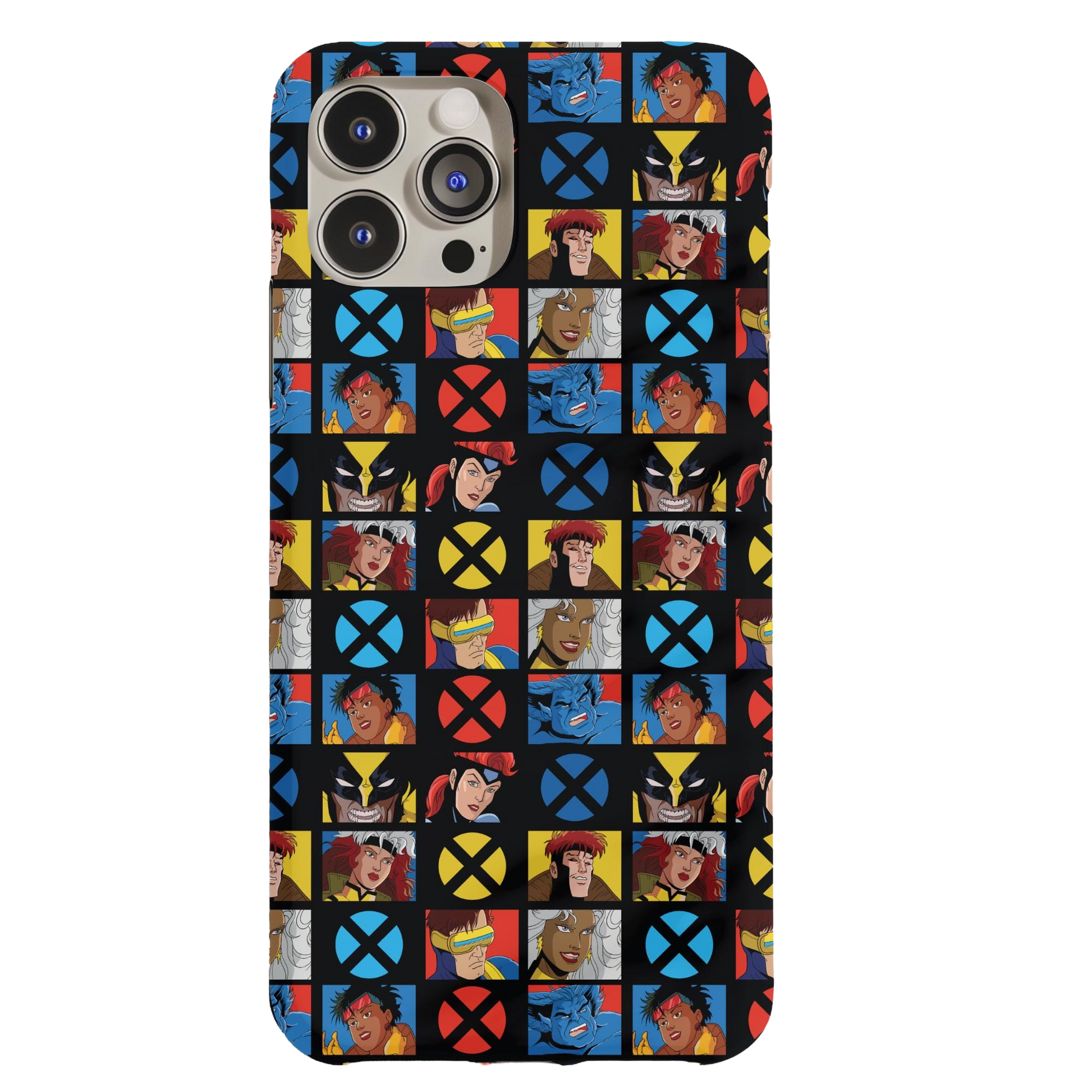 a phone case with a picture of the characters on it