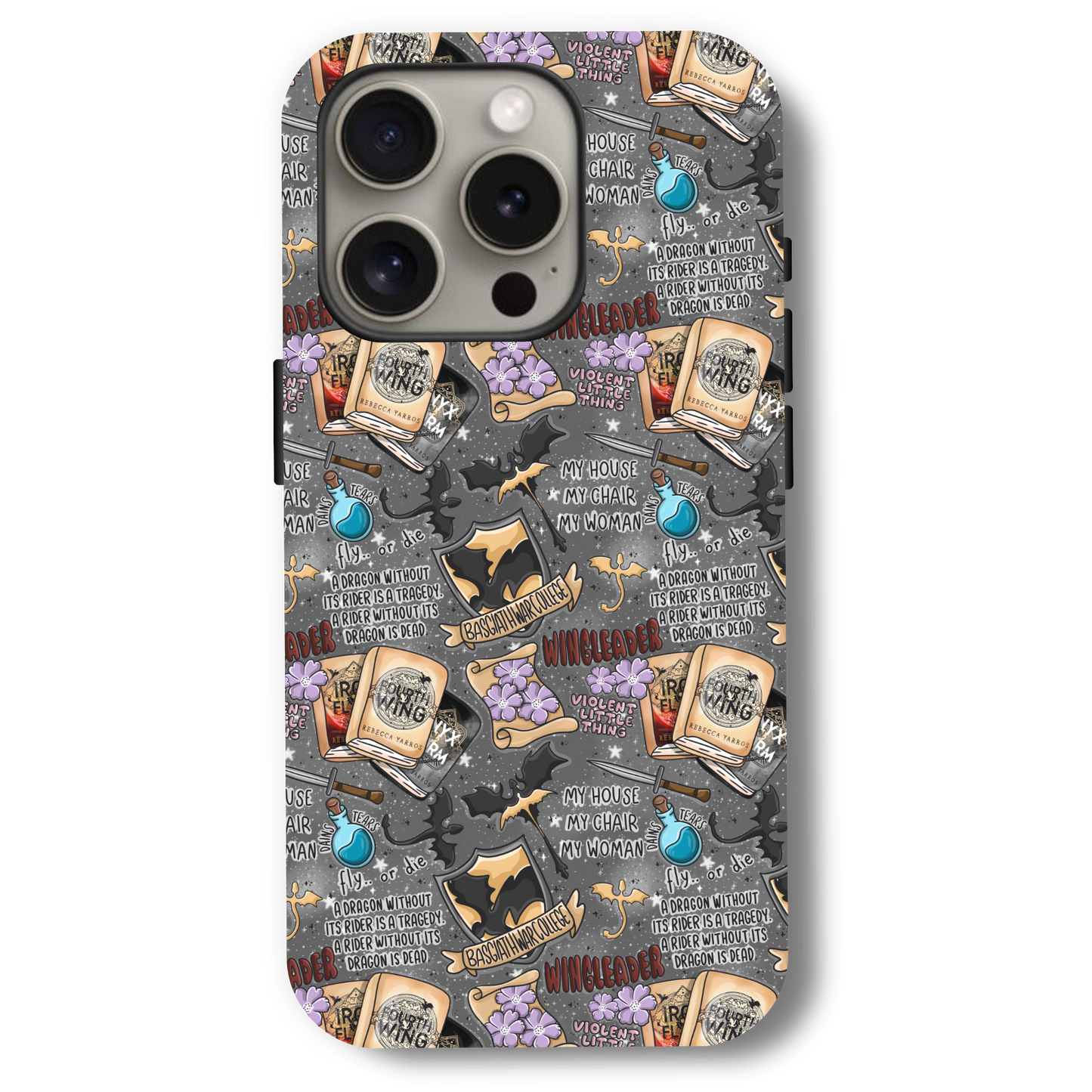 Fourth Wing Fly or Die Phone Case