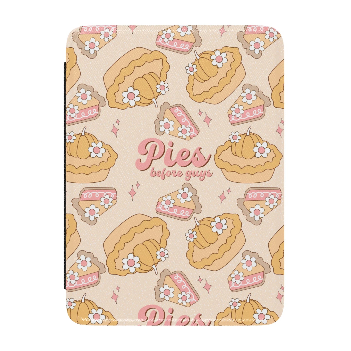 Holiday Pies Before Guys Leather Kindle Case with Hand Strap