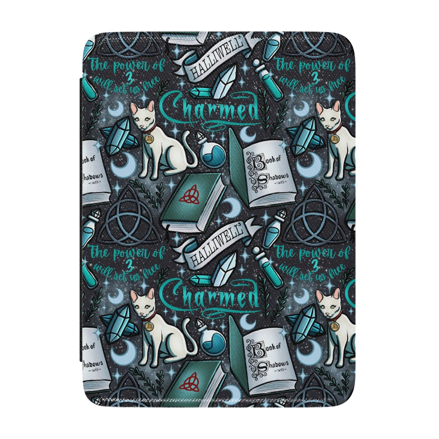 Charmed Sisters Three Leather Kindle Case with Hand Strap