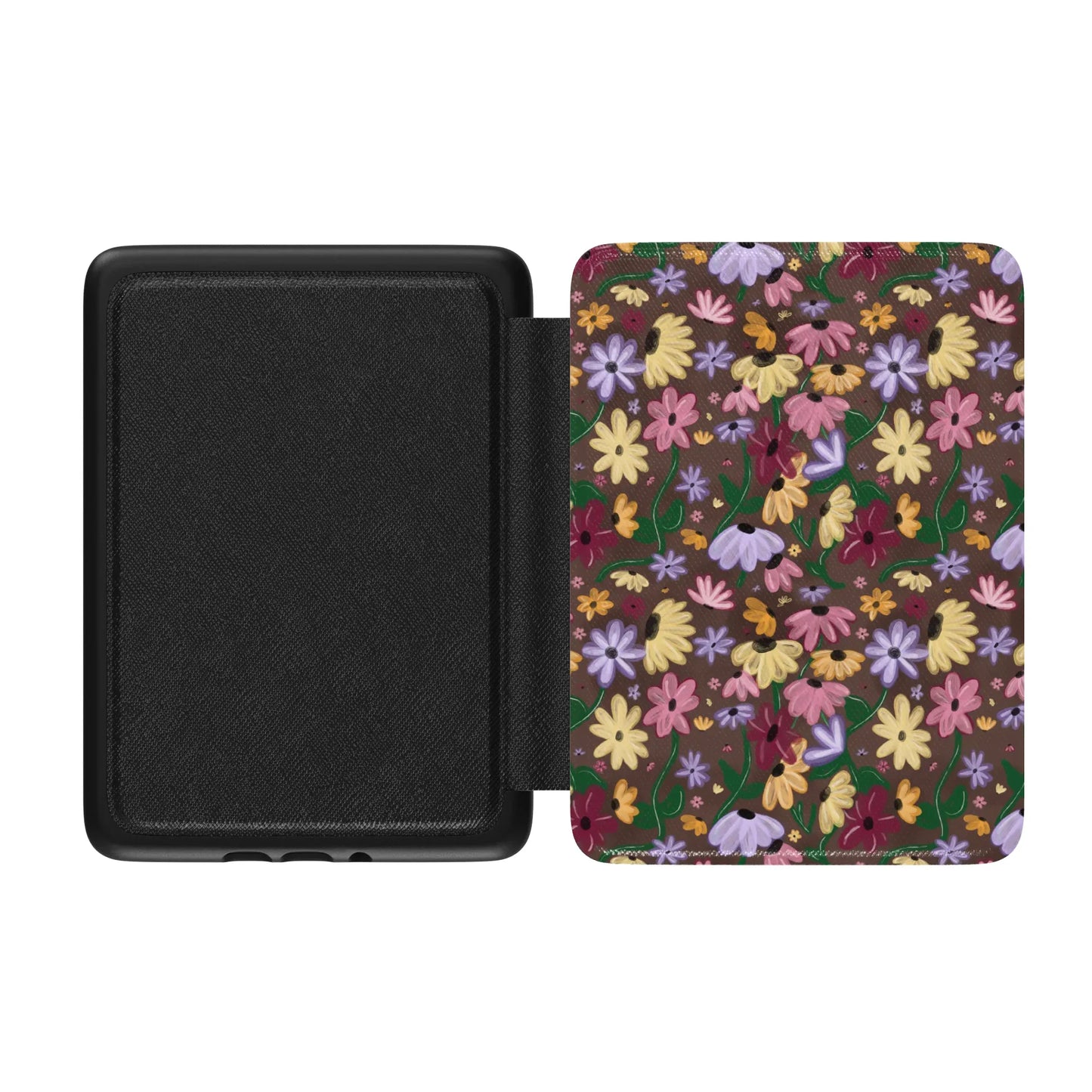 Swiftie Surprise Acoustic Piano Song Floral Leather Kindle Case with Hand Strap