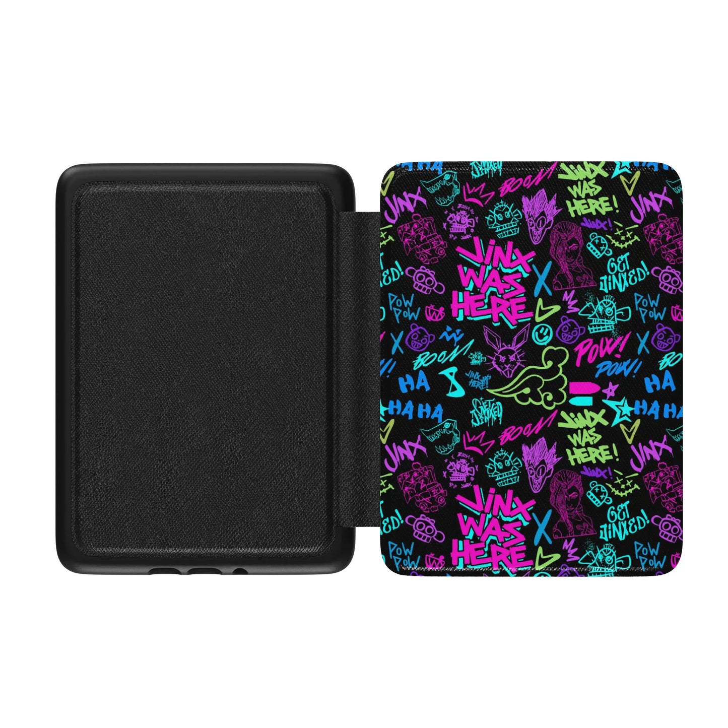 Arcane Jinx Graffiti Leather Kindle Case with Strap