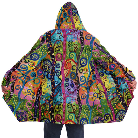 Magical Forest Fleece Lined Hooded Cloak