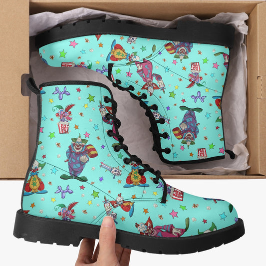 Killer Klowns Leather Combat Boots