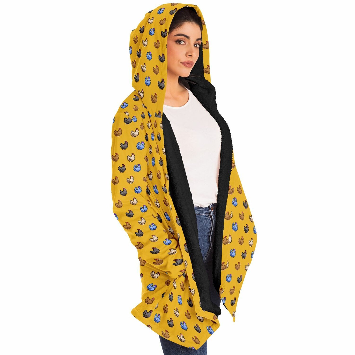 Stardew Valley Chicks Fleece Lined Hooded Cloak