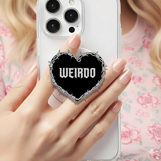 Weirdo Barbed Wire Heart Holographic MagSafe Kindle Phone Grip