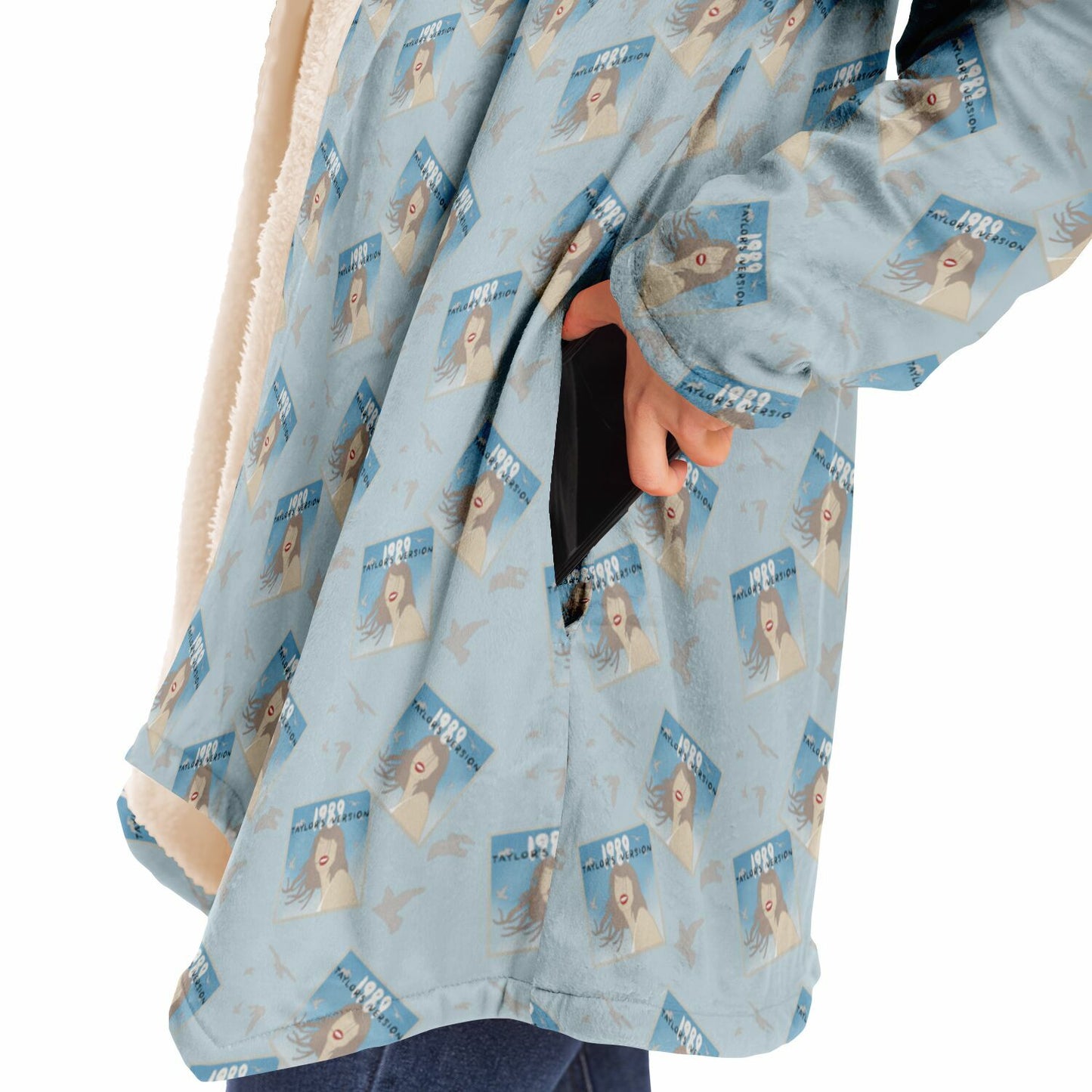 1989 Polaroid TSwift Fleece Lined Hooded Cloak