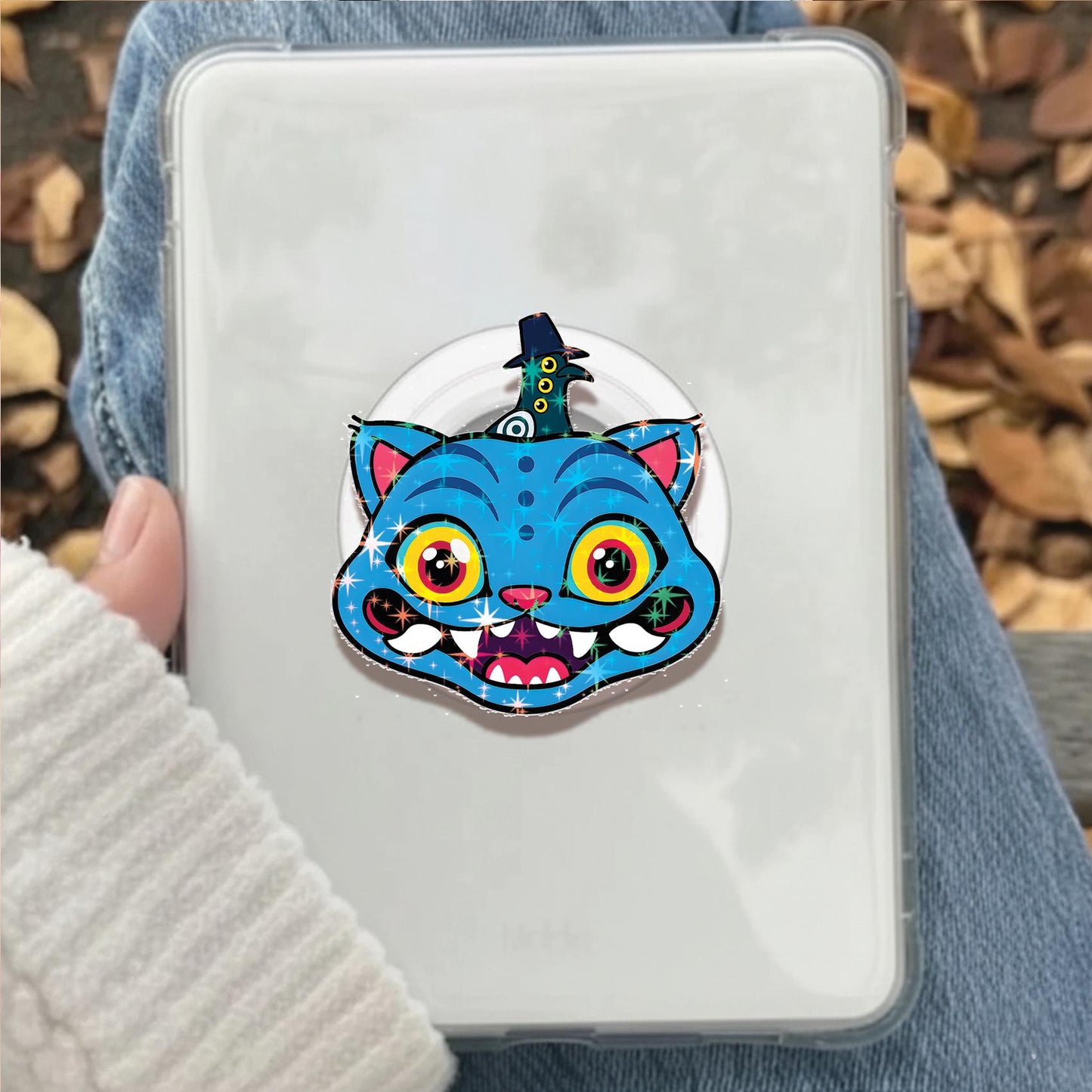 K-pop Demon Hunter Derpy & Sussie Holographic Magnetic Kindle Phone Grip