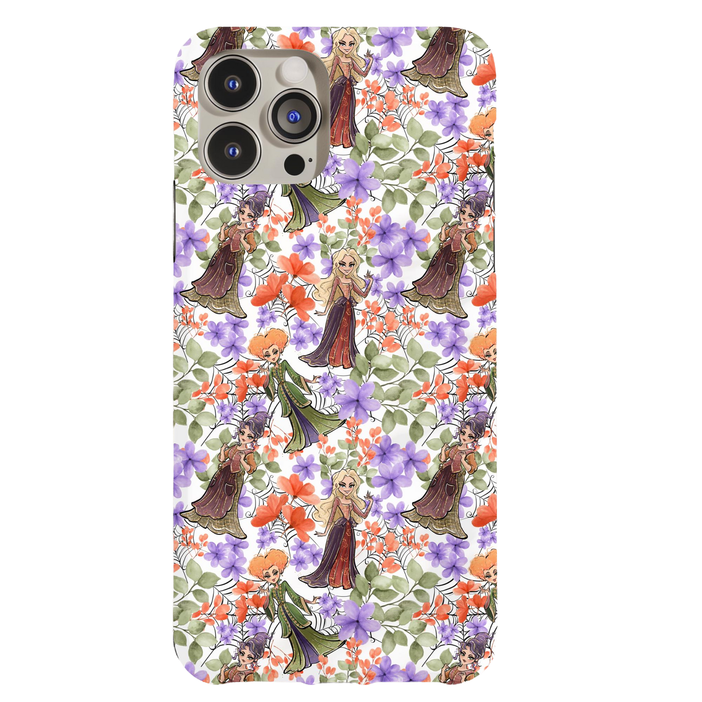 a phone case with a flower pattern on it