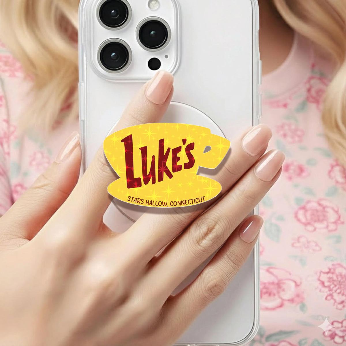 Luke's Diner Gilmore Girls Holographic MagSafe Kindle Phone Grip