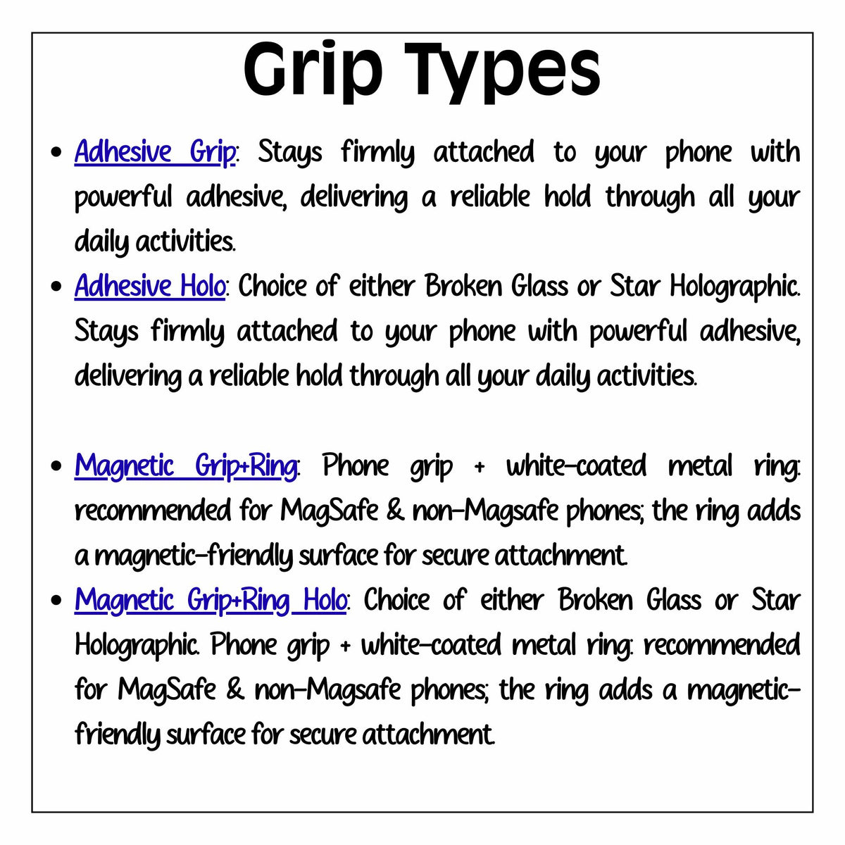 Biting Lips Holographic MagSafe Kindle Phone Grip