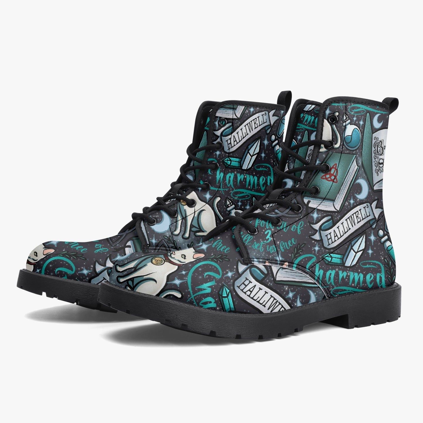 Charmed Sisters Three Leather Combat Boots