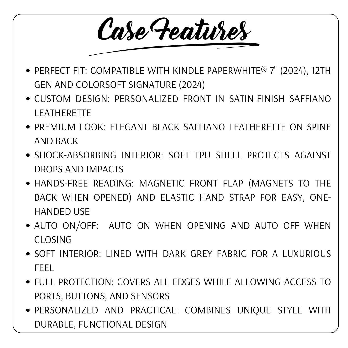 Gothic Creepy Raven Leather Kindle Case with Hand Strap