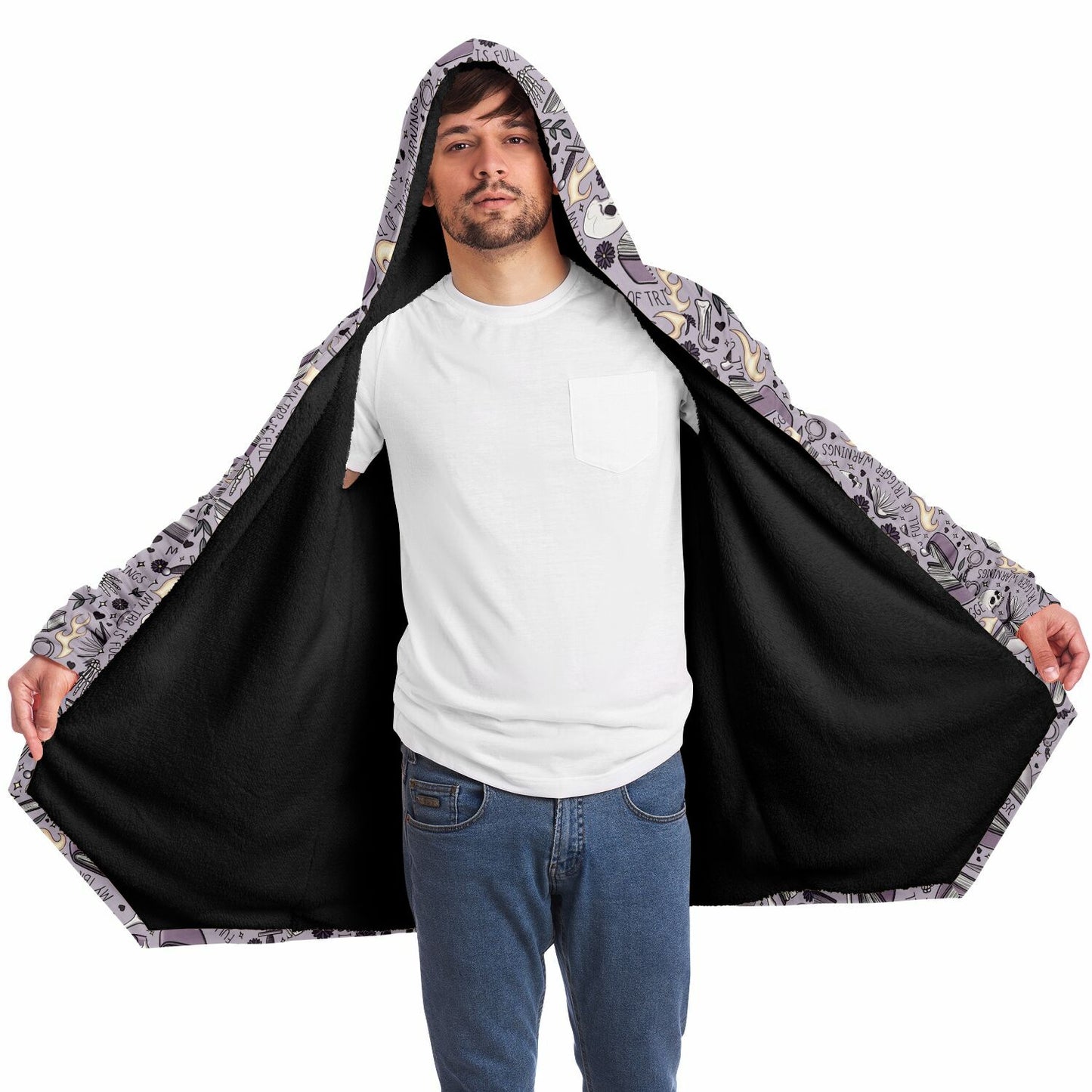 My TBR Is Full Of Trigger Warnings Fleece Lined Hooded Cloak