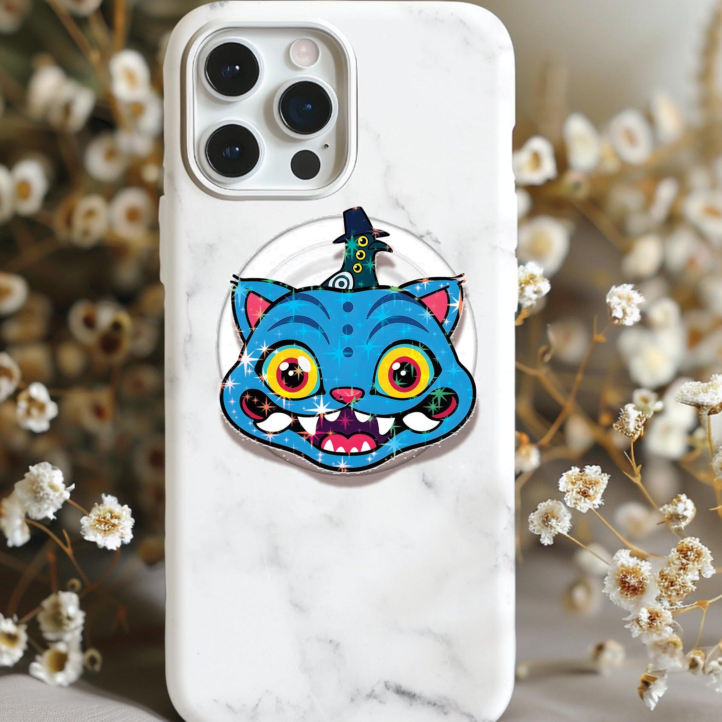 K-pop Demon Hunter Derpy & Sussie Holographic Magnetic Kindle Phone Grip