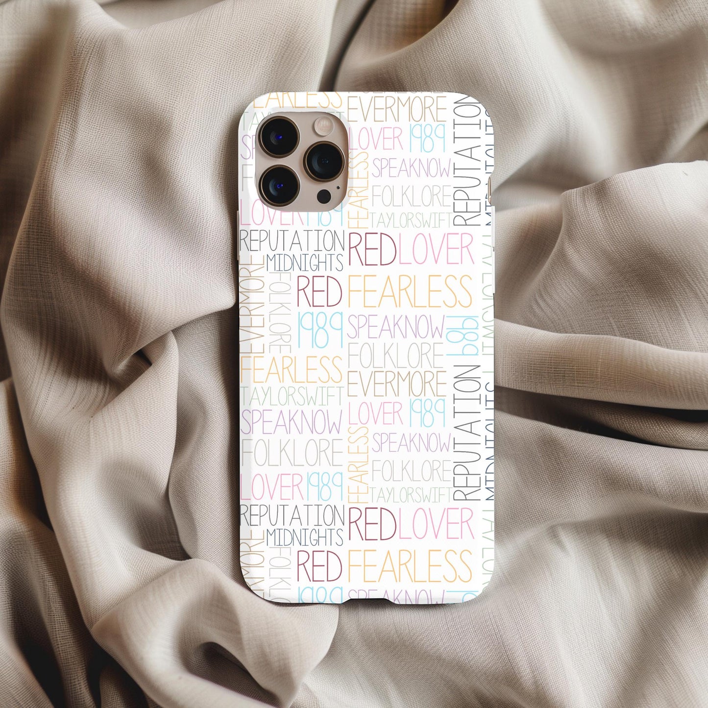 Taylor Swift Eras Words Phone Case