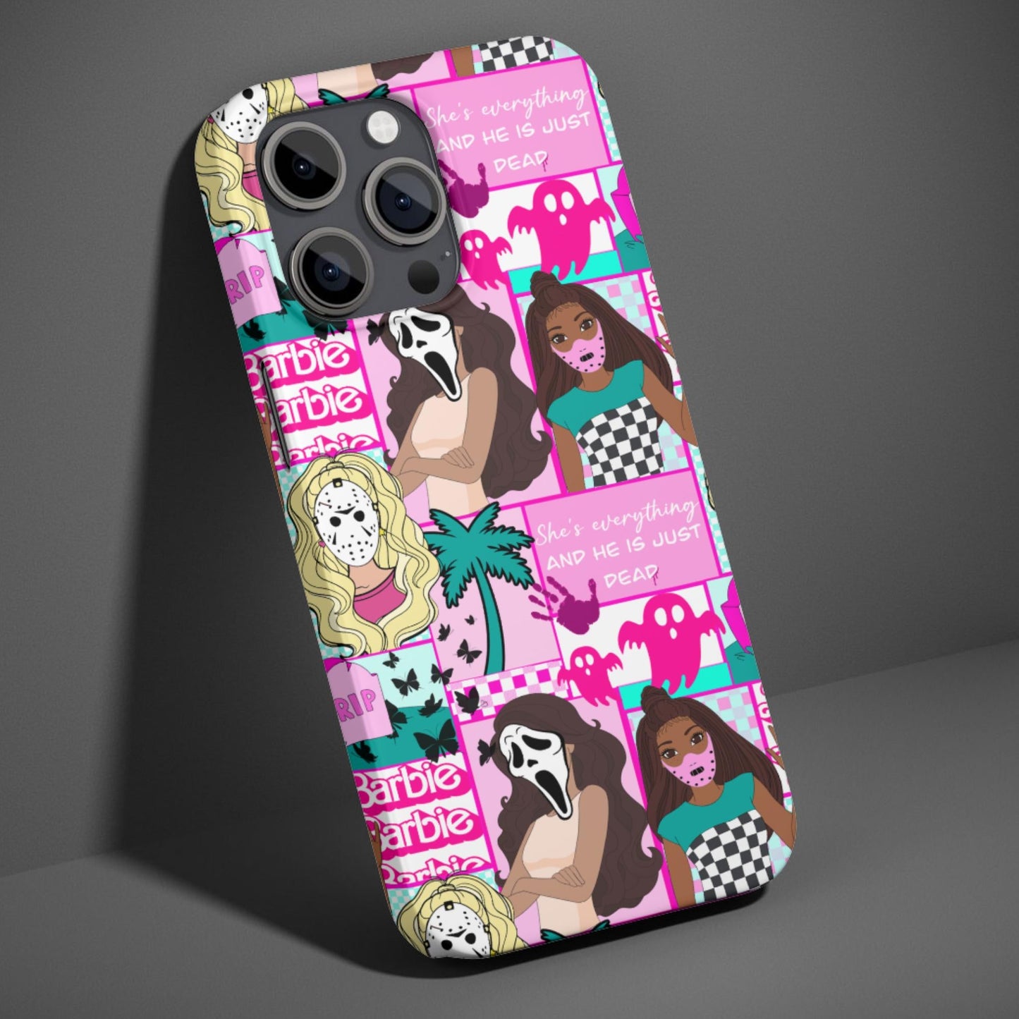 Girly Horror Characters Phone Case