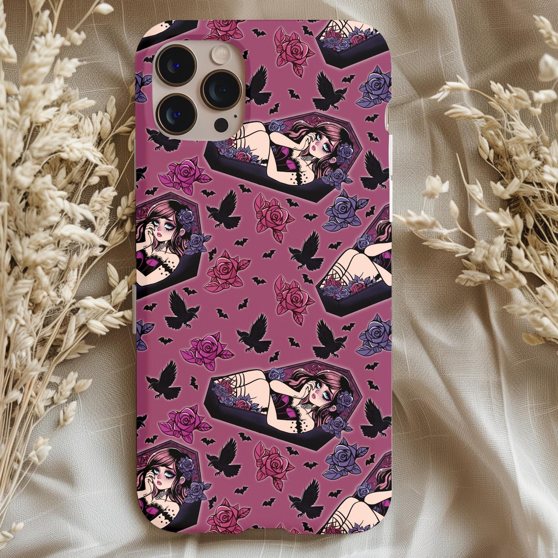 Goth Sad Girl Coffin Phone Case Seemingly Obsessed Goth Sad Girl Coffin Phone Case Seemingly Obsessed