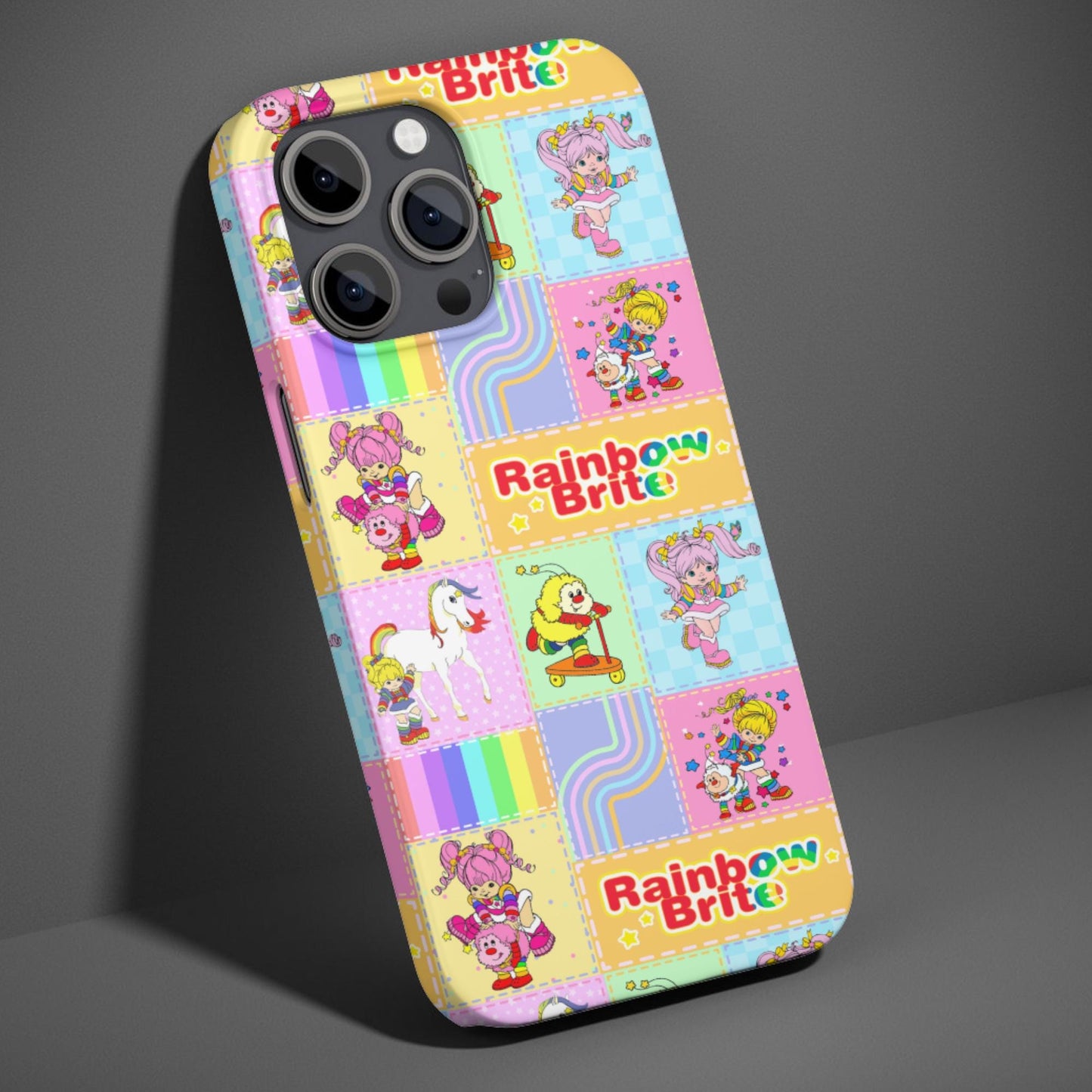 Rainbow Brite Nostalgic Patchwork Phone Case