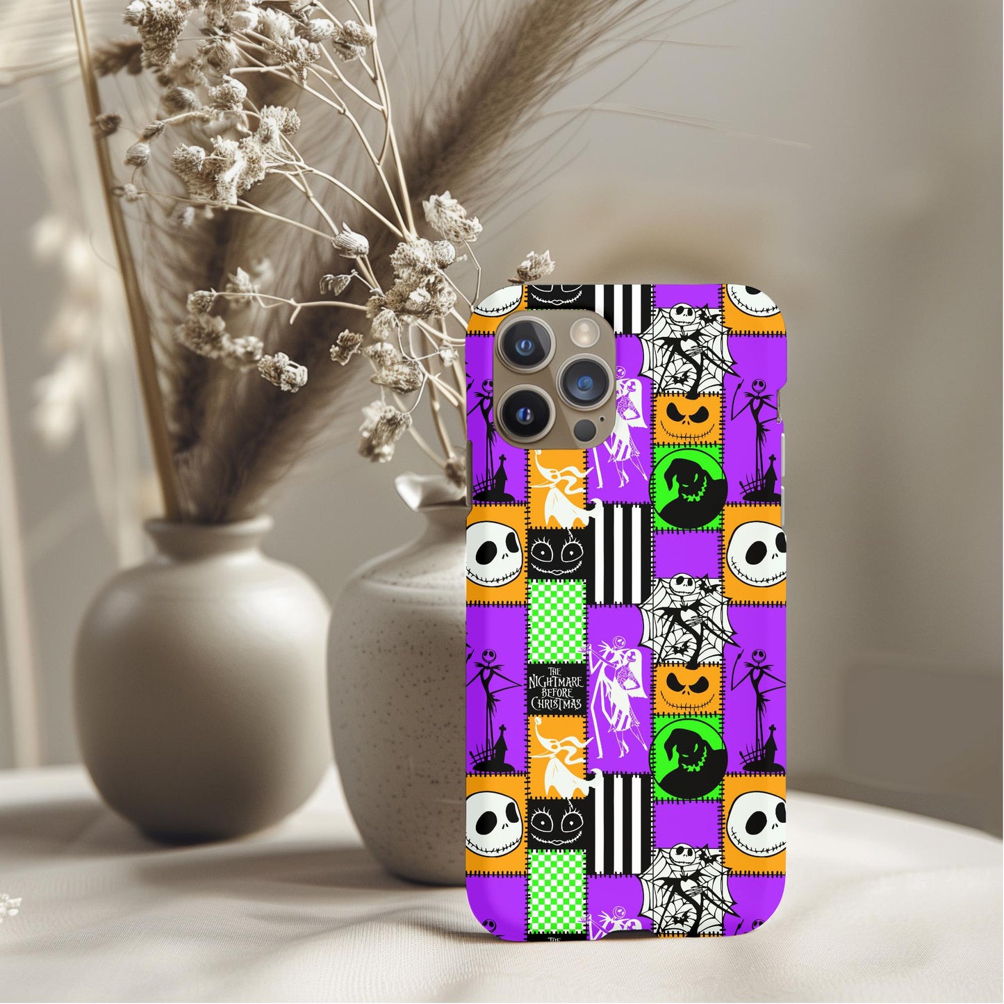 Nightmare Before Christmas Patchwork Phone Case