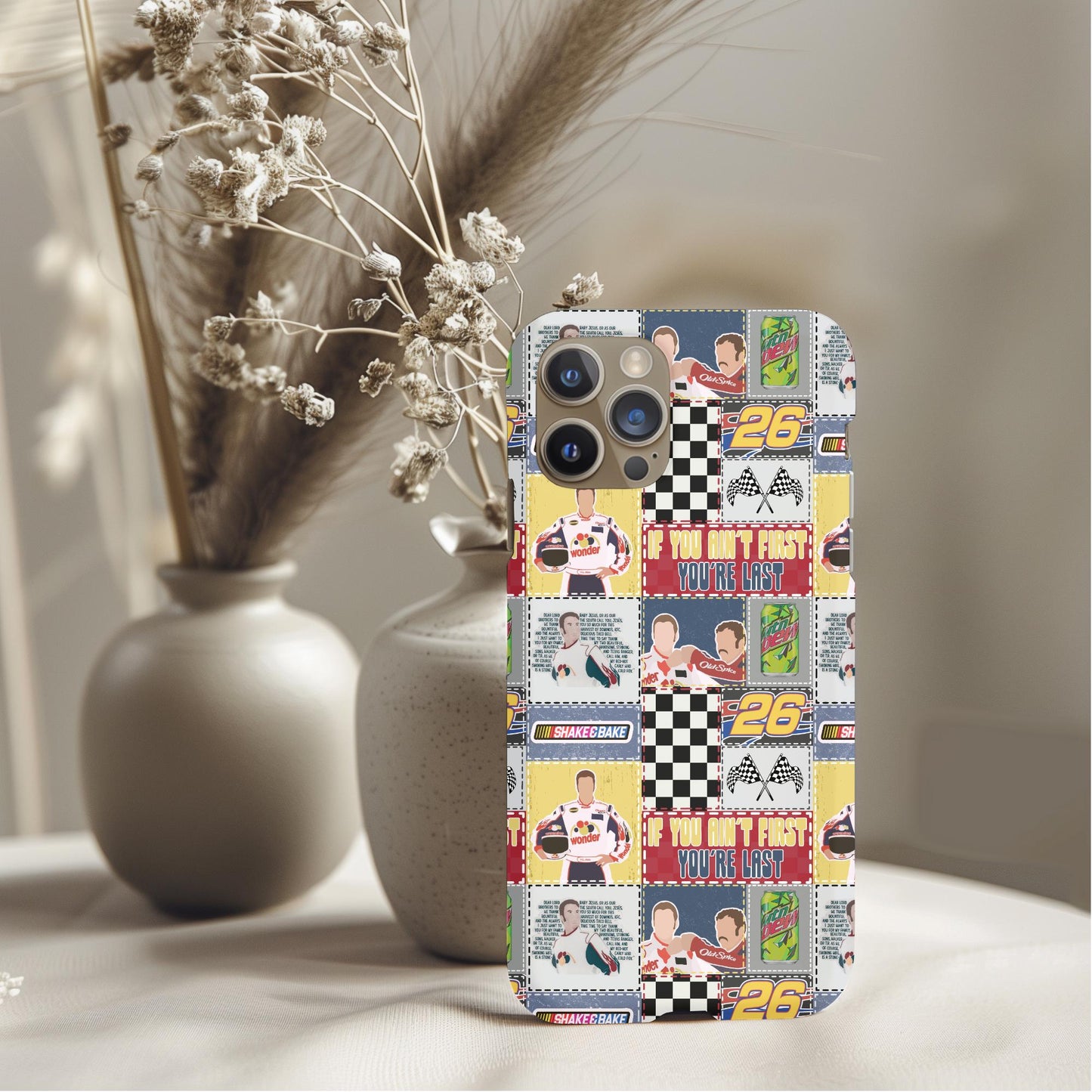 Talladega Nights Patchwork Phone Case