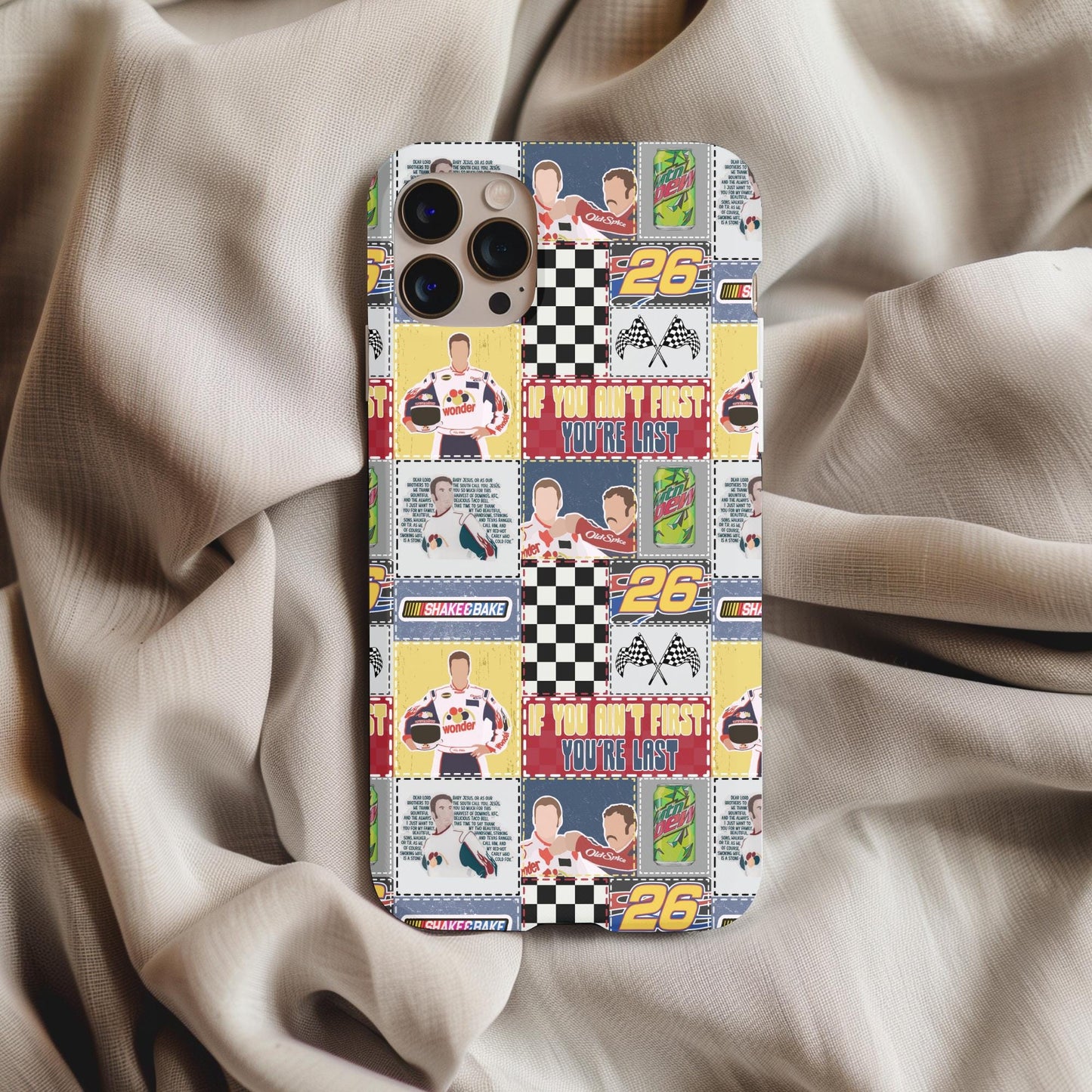Talladega Nights Patchwork Phone Case