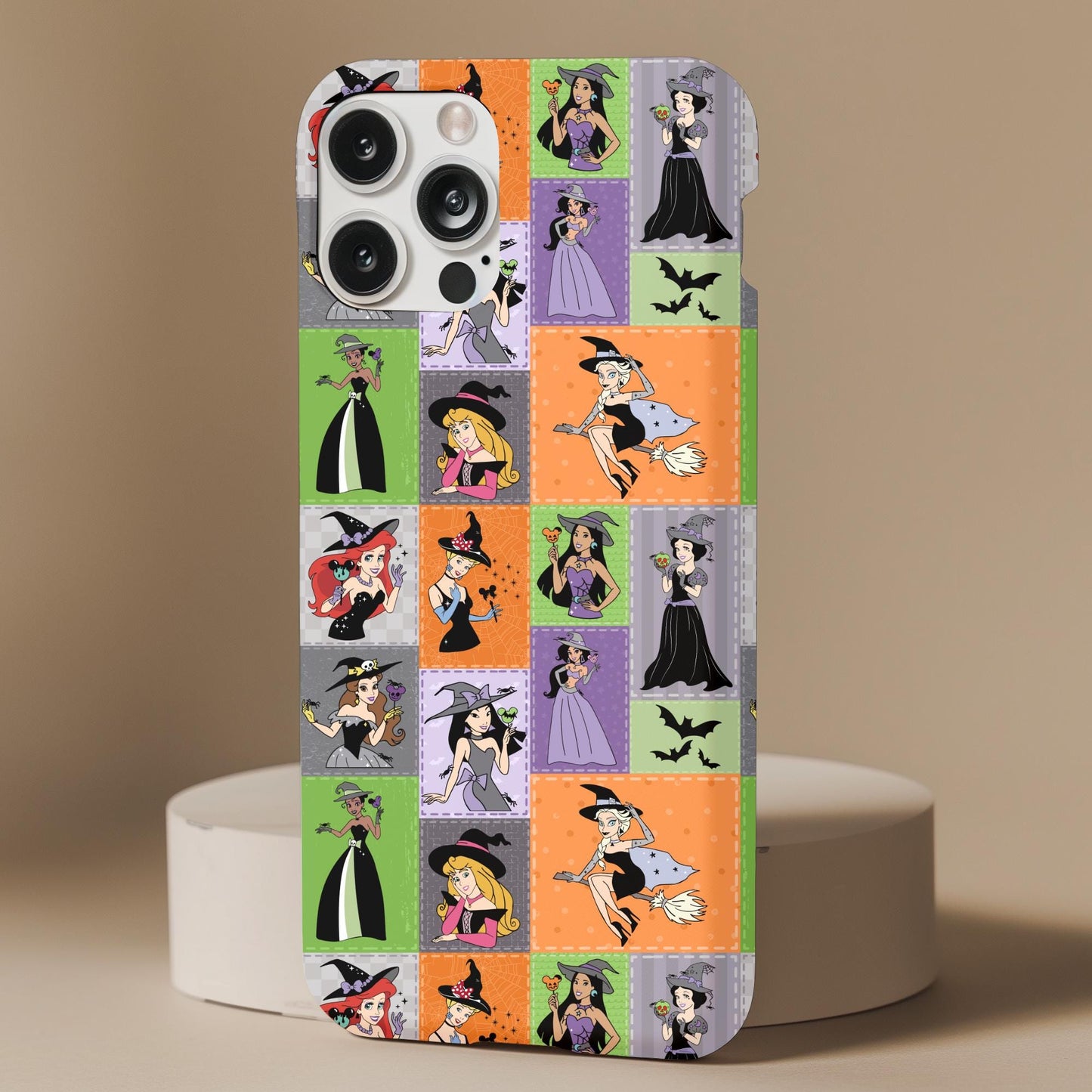 Spooky Princesses Patchwork Phone Case