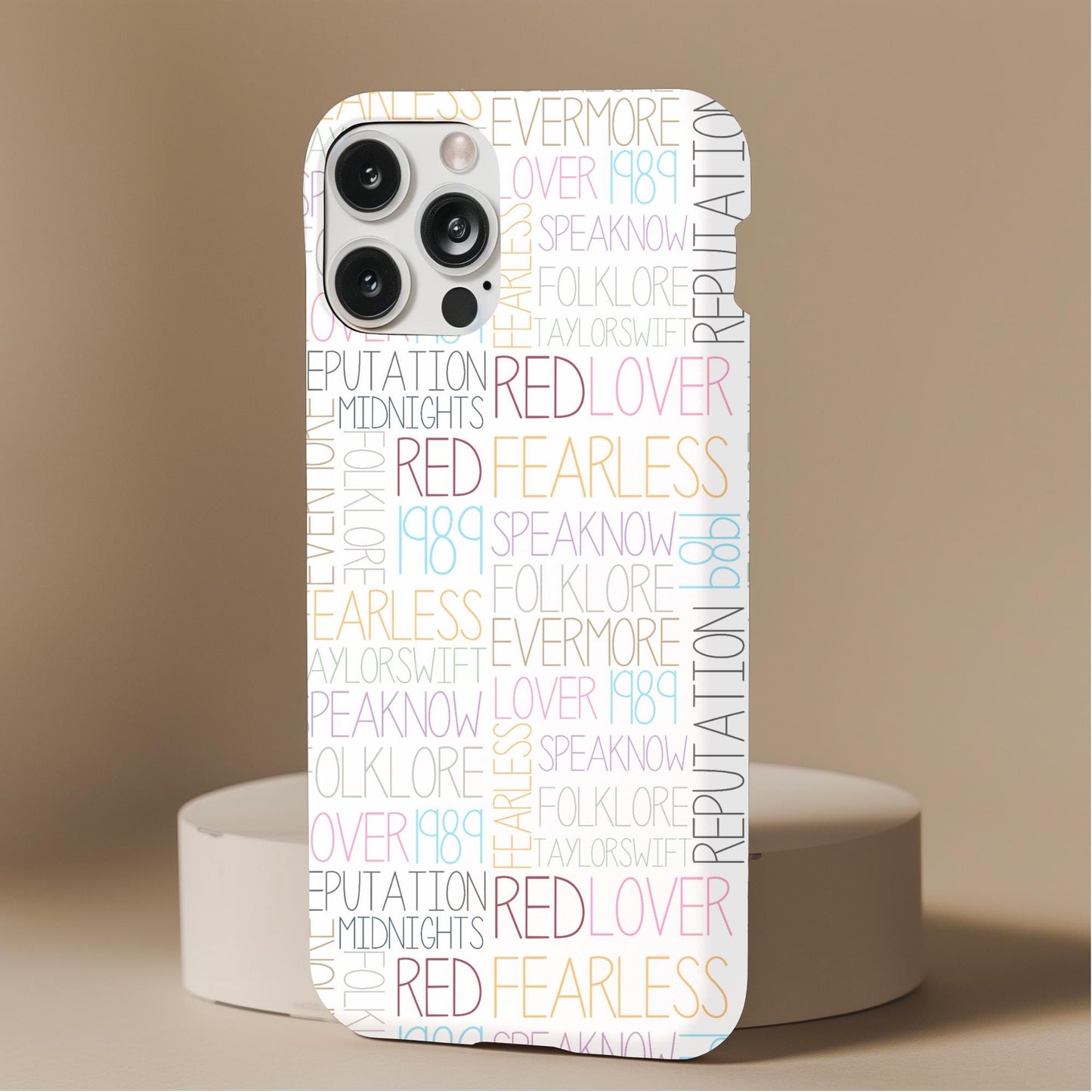 Taylor Swift Eras Words Phone Case