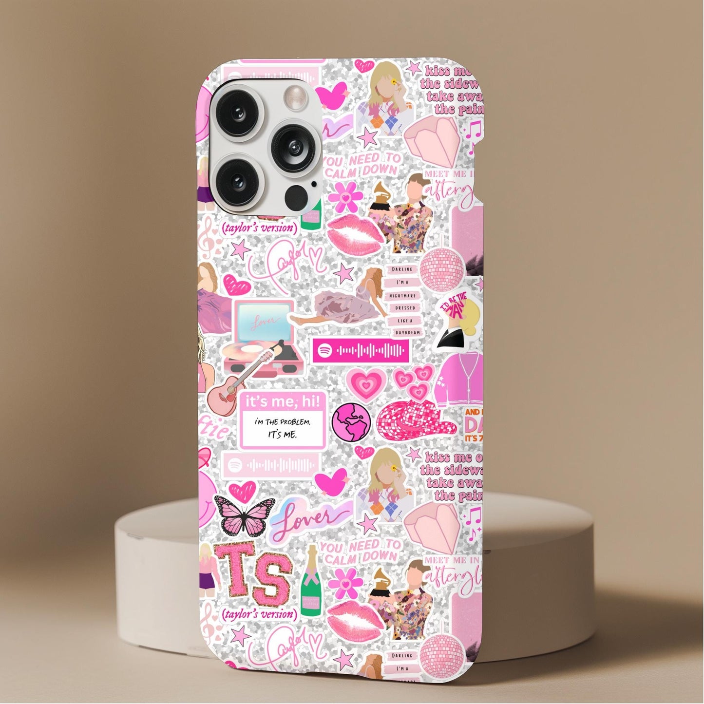 Taylor Swift Pink Icons Phone Case