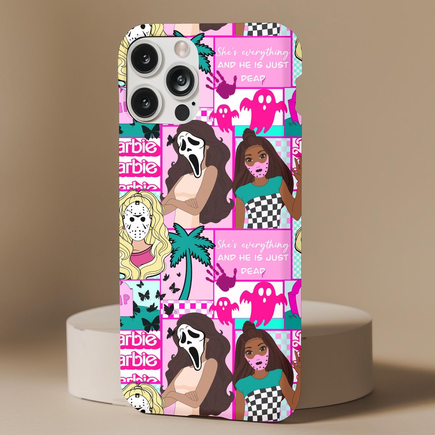 Girly Horror Characters Phone Case