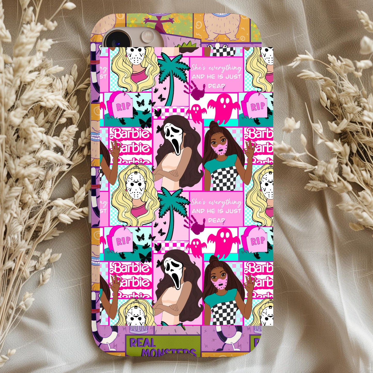 Girly Horror Characters Phone Case