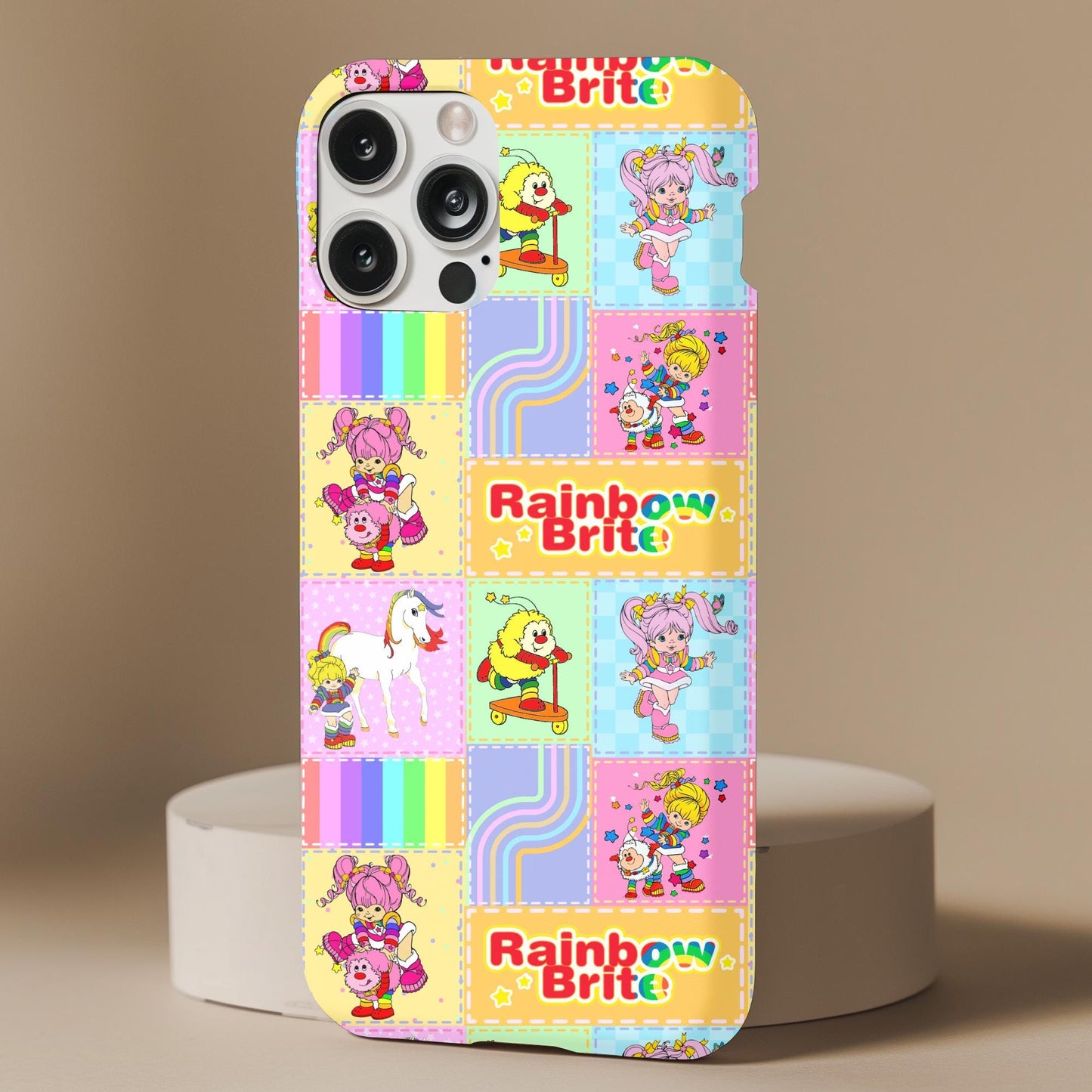 Rainbow Brite Nostalgic Patchwork Phone Case