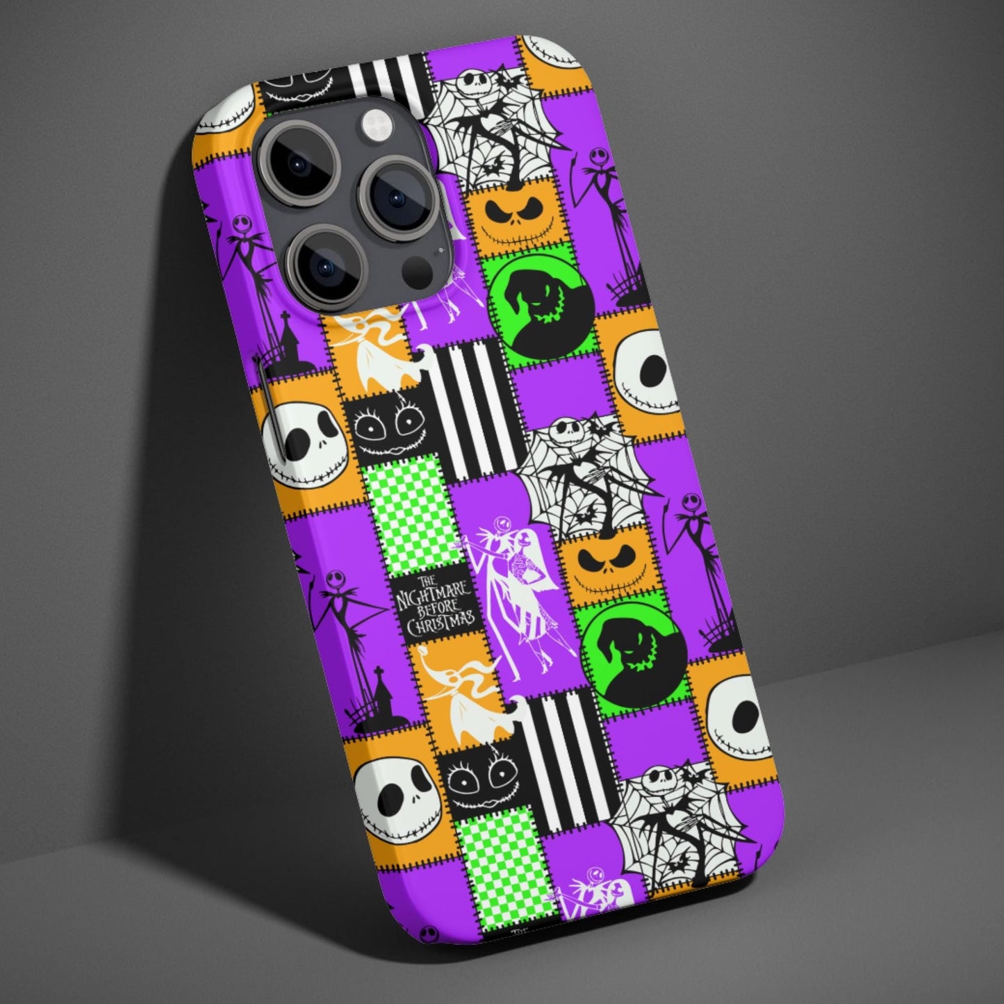 Nightmare Before Christmas Patchwork Phone Case