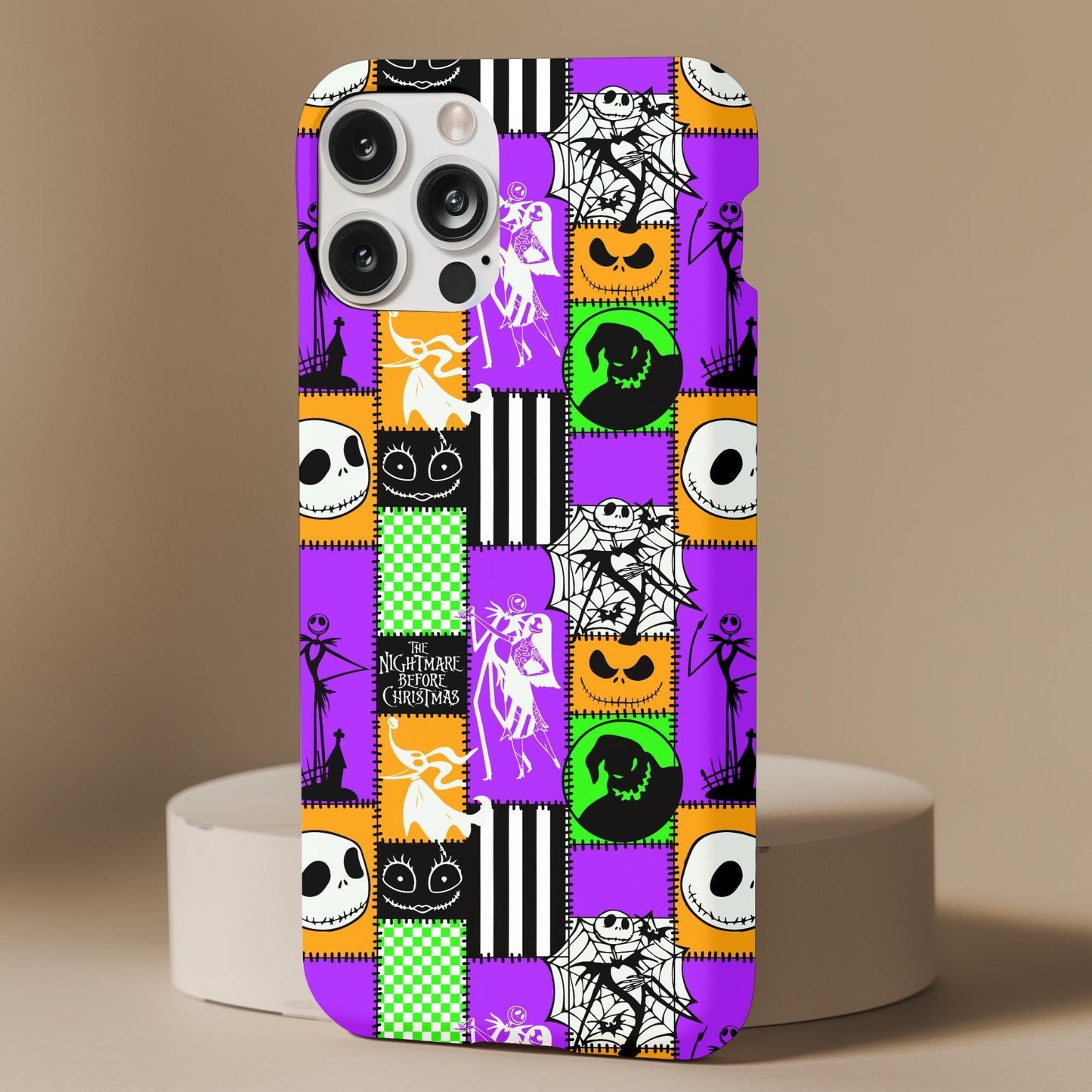 Nightmare Before Christmas Patchwork Phone Case