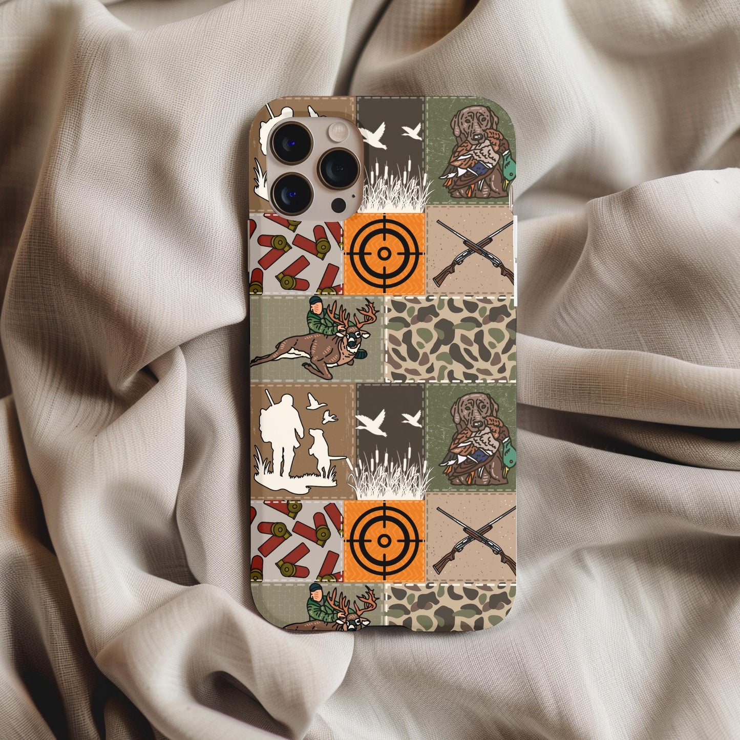 Hunting Season Patchwork Phone Case