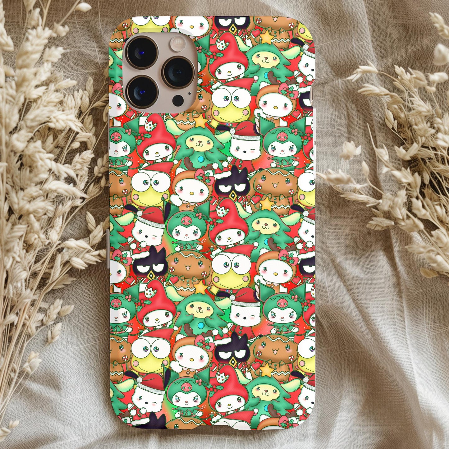 Christmas Kitty Anime Phone Case