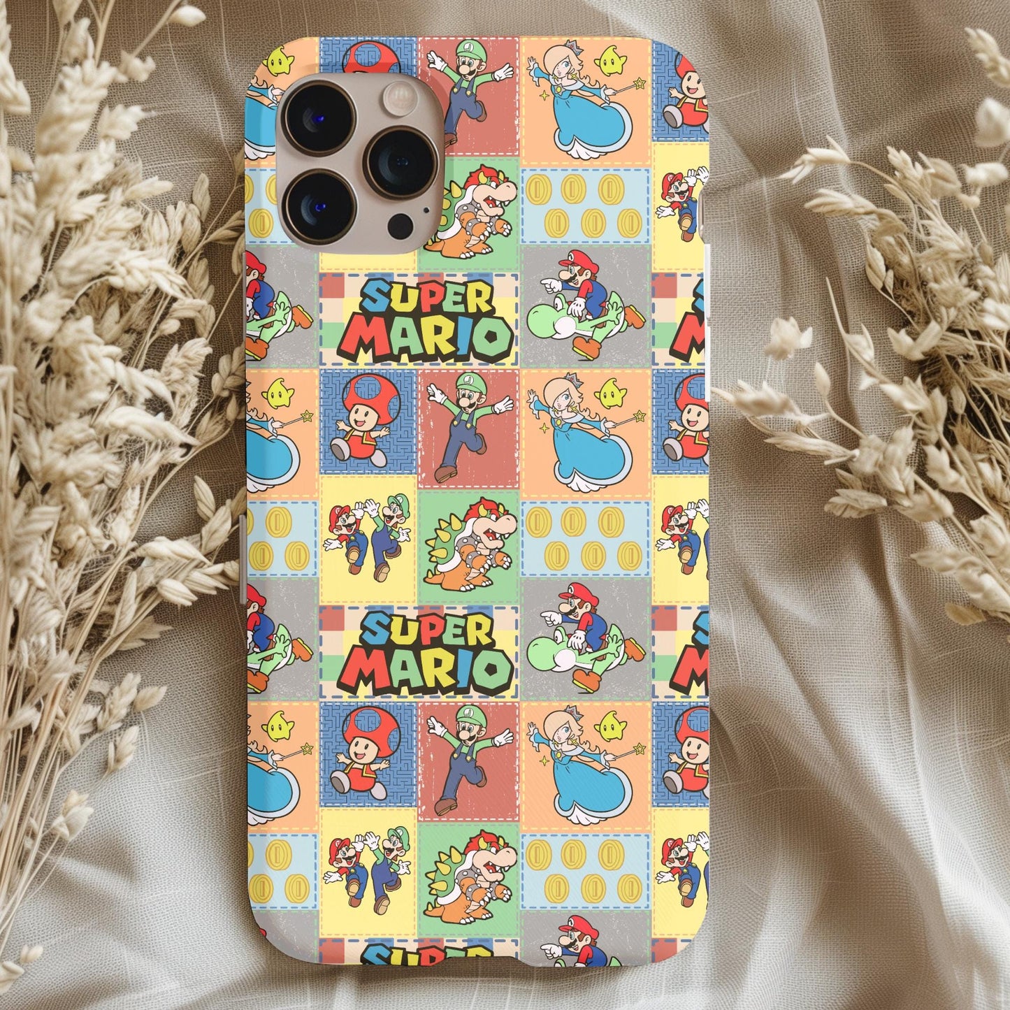 Super Mario Patchwork Phone Case