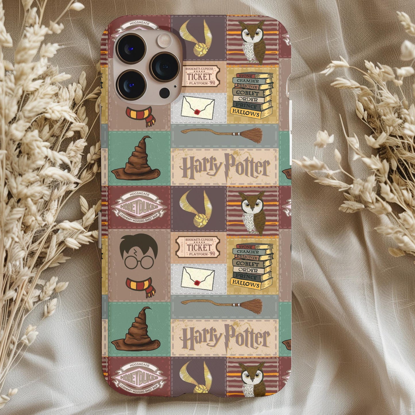 Wizard Potter Patchwork Phone Case