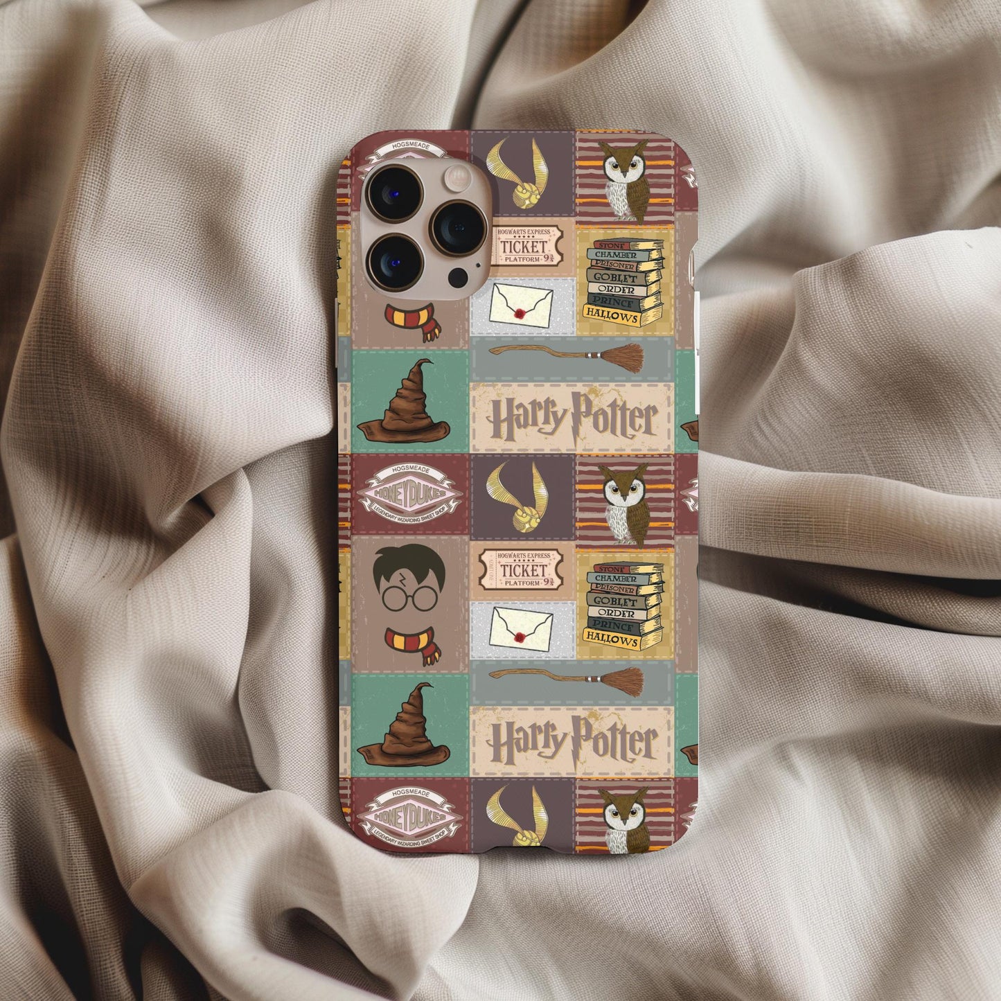 Wizard Potter Patchwork Phone Case